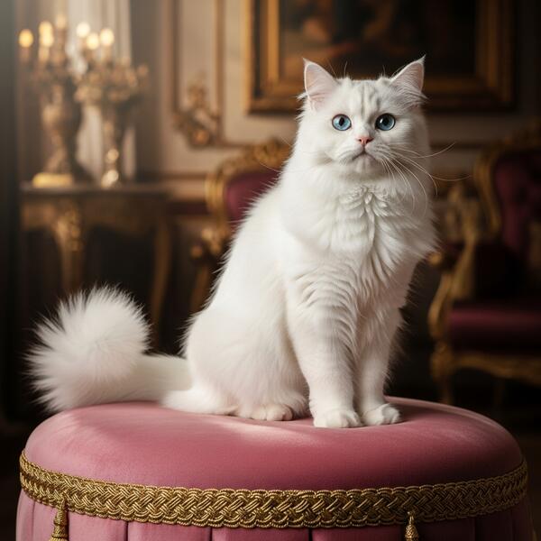 Luna the White Persian Cat